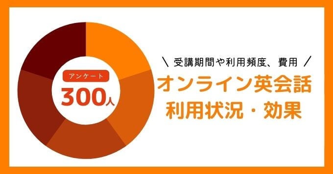 オンライン英会話の利用状況、受講効果に関するアンケート