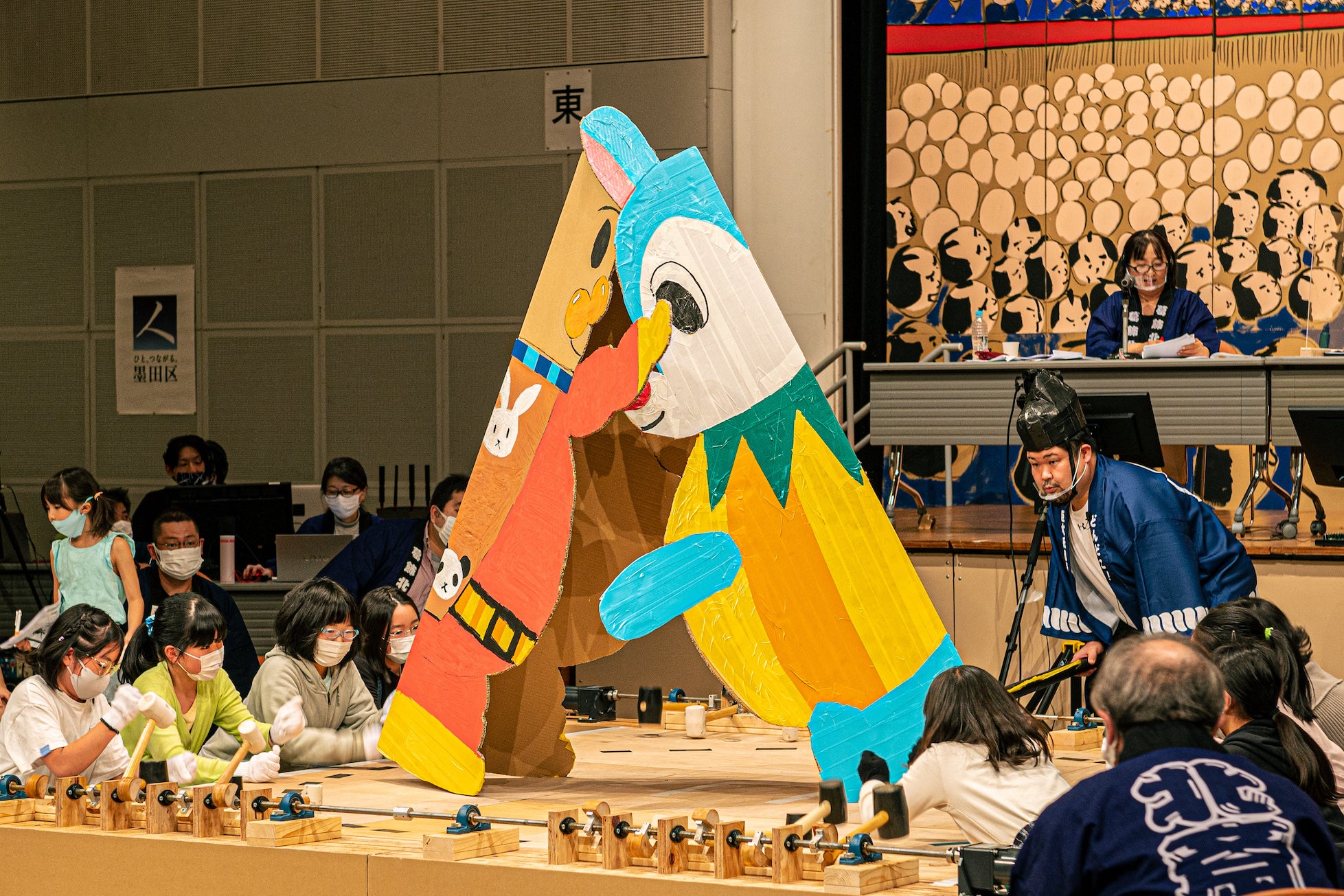 力士制作チームを迎えて開催した本場所（2021.10.24）