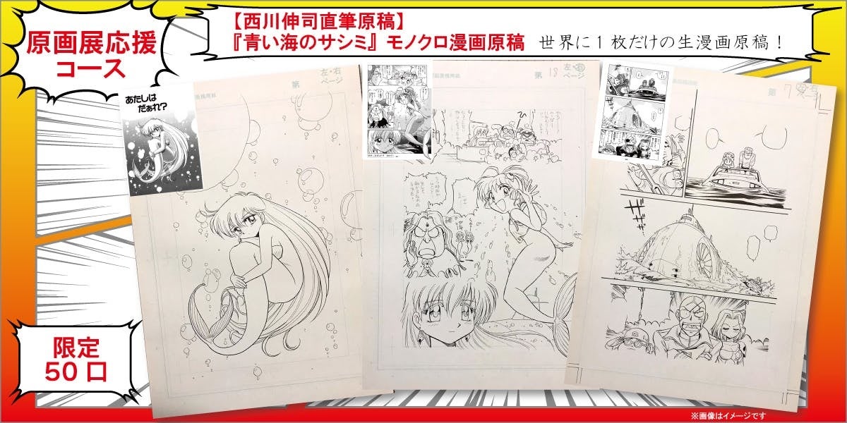 西川伸司 漫画家33周年の集大成!漫画作品が一堂に会する初の『原画展FANTASTIC SPACE!開催&画集限定出版』プロジェクト!