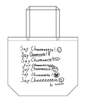 “Say Cheeeeeeese!”トートバッグ 2,750円