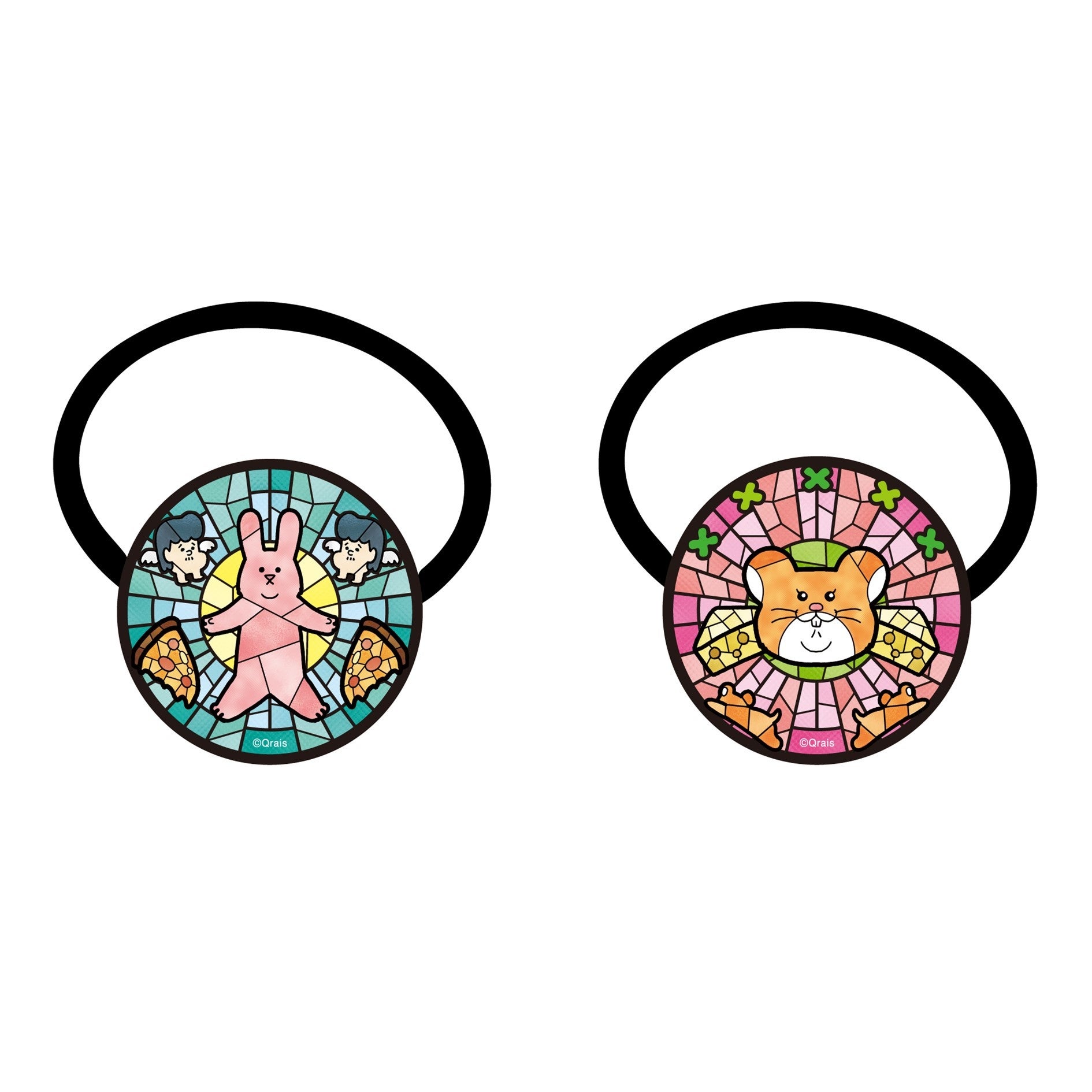 ガラスヘアゴム（2種）