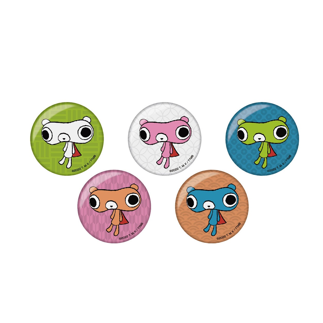 もちぐま缶バッジ（全5種）