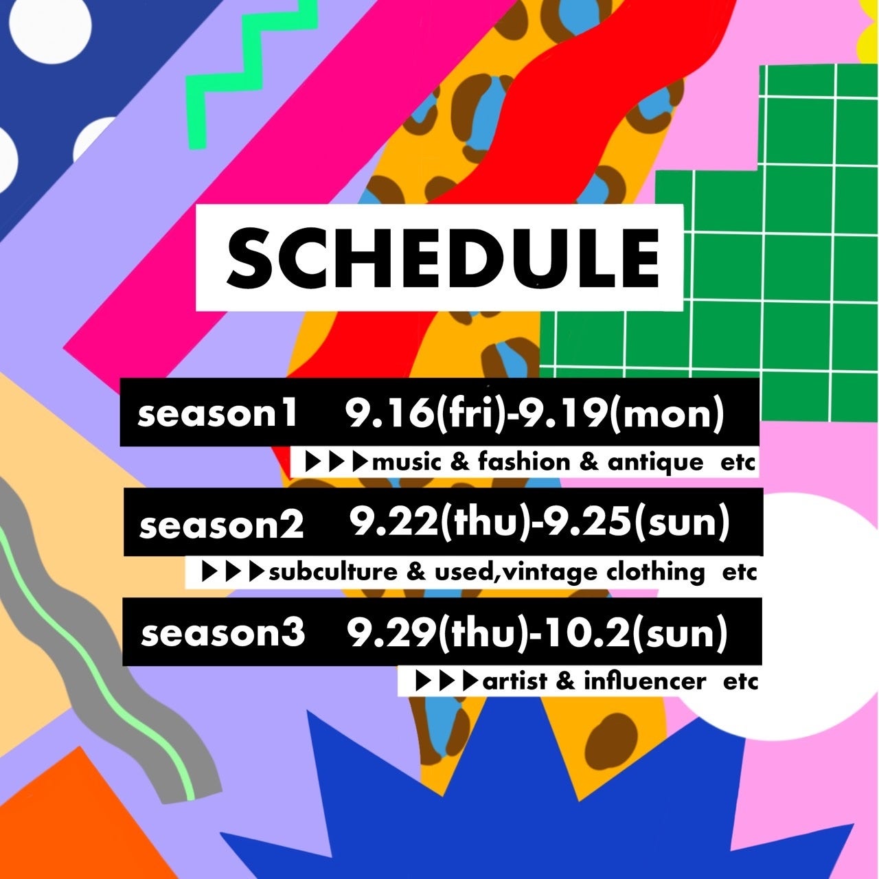 mazeFLEAMARKETschedule