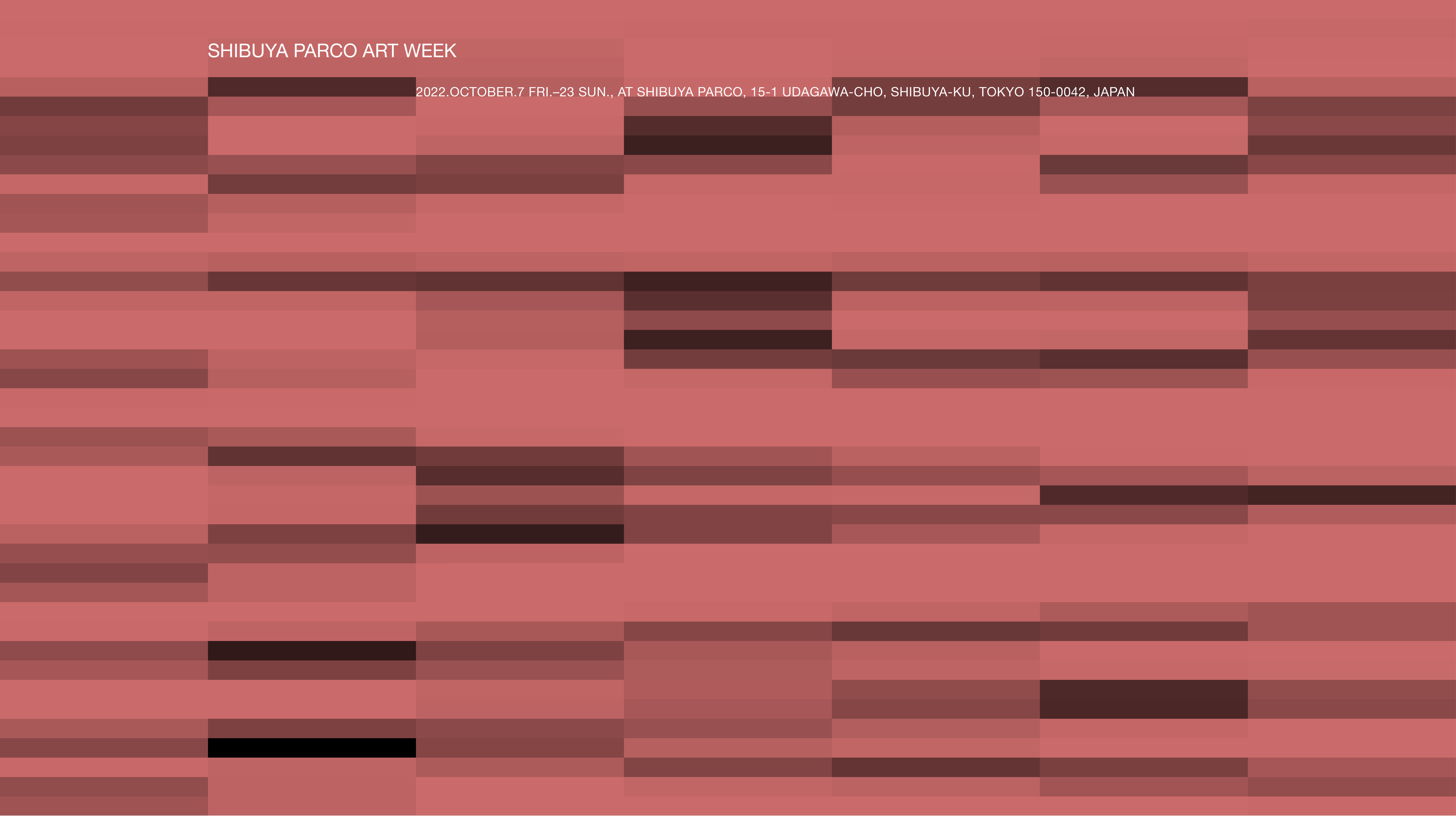 SHIBUYA　PARCO ART WEEK キービジュアル