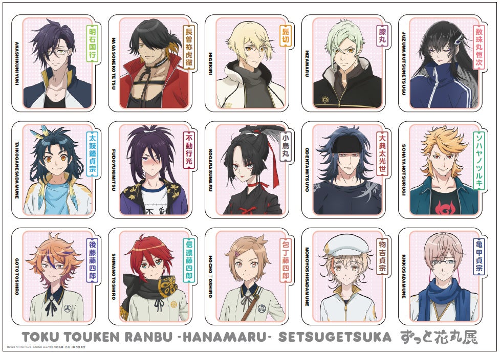 ステッカーシートD(15キャラ)