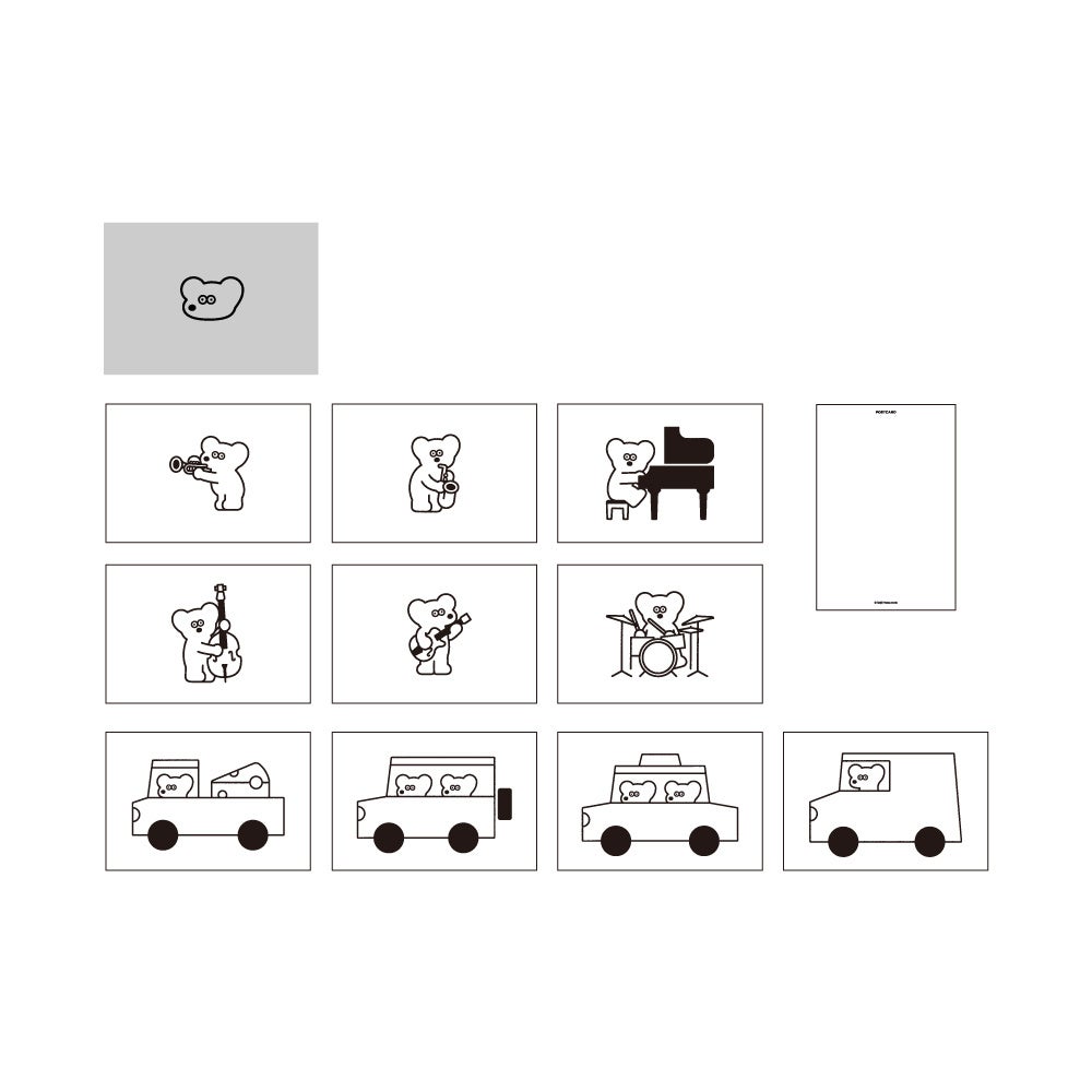 ポストカードアソート ペーパーBOXセット (10枚入り)