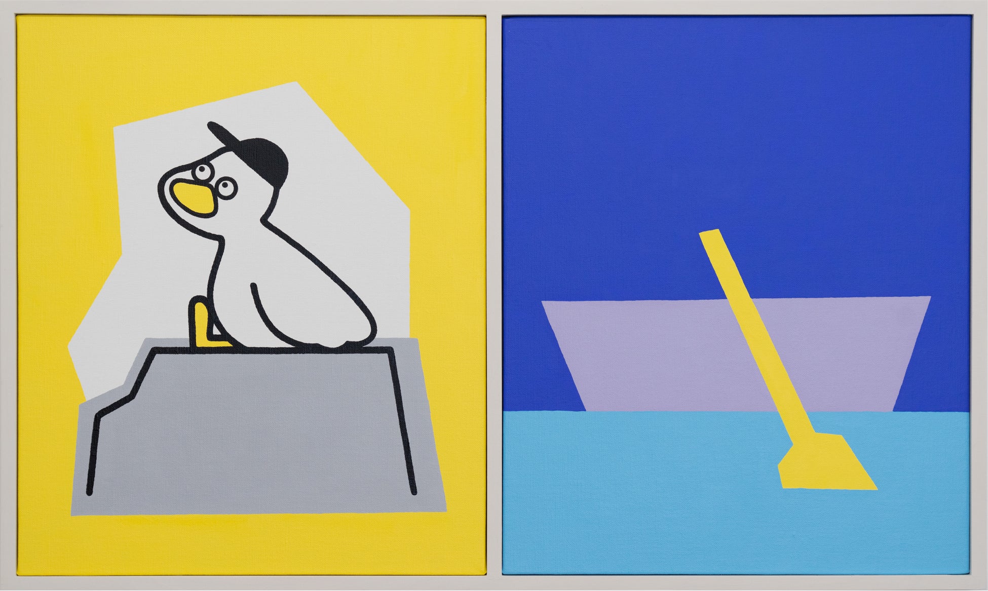 DOG&DUCK-空とあひる Size(cm) 48×80