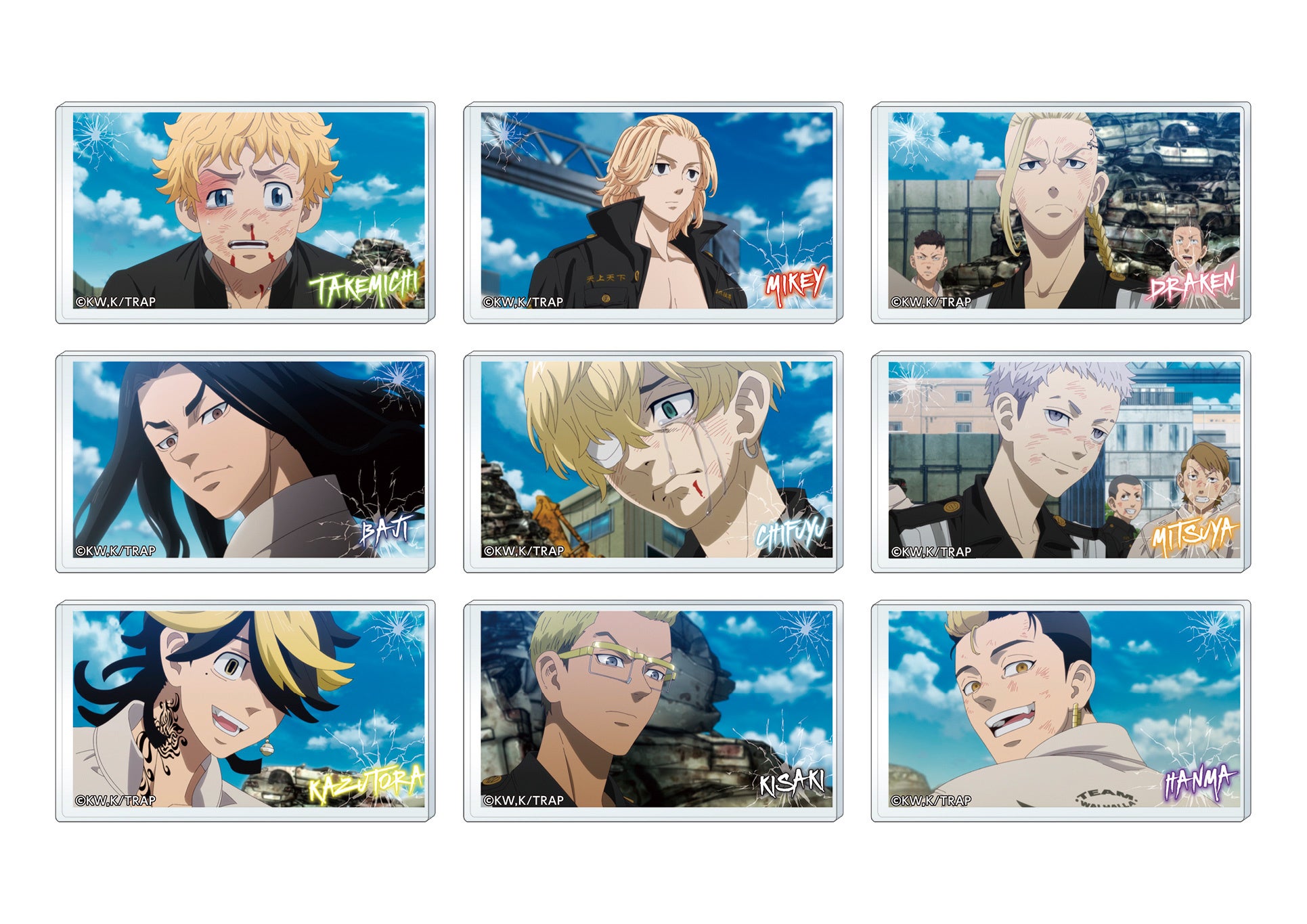 クリアバッジコレクション 各660円