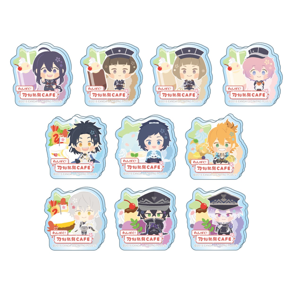 アクリルマグネット 第三弾  (B) 1個 550円10個入BOX 5,500円ブラインド10種