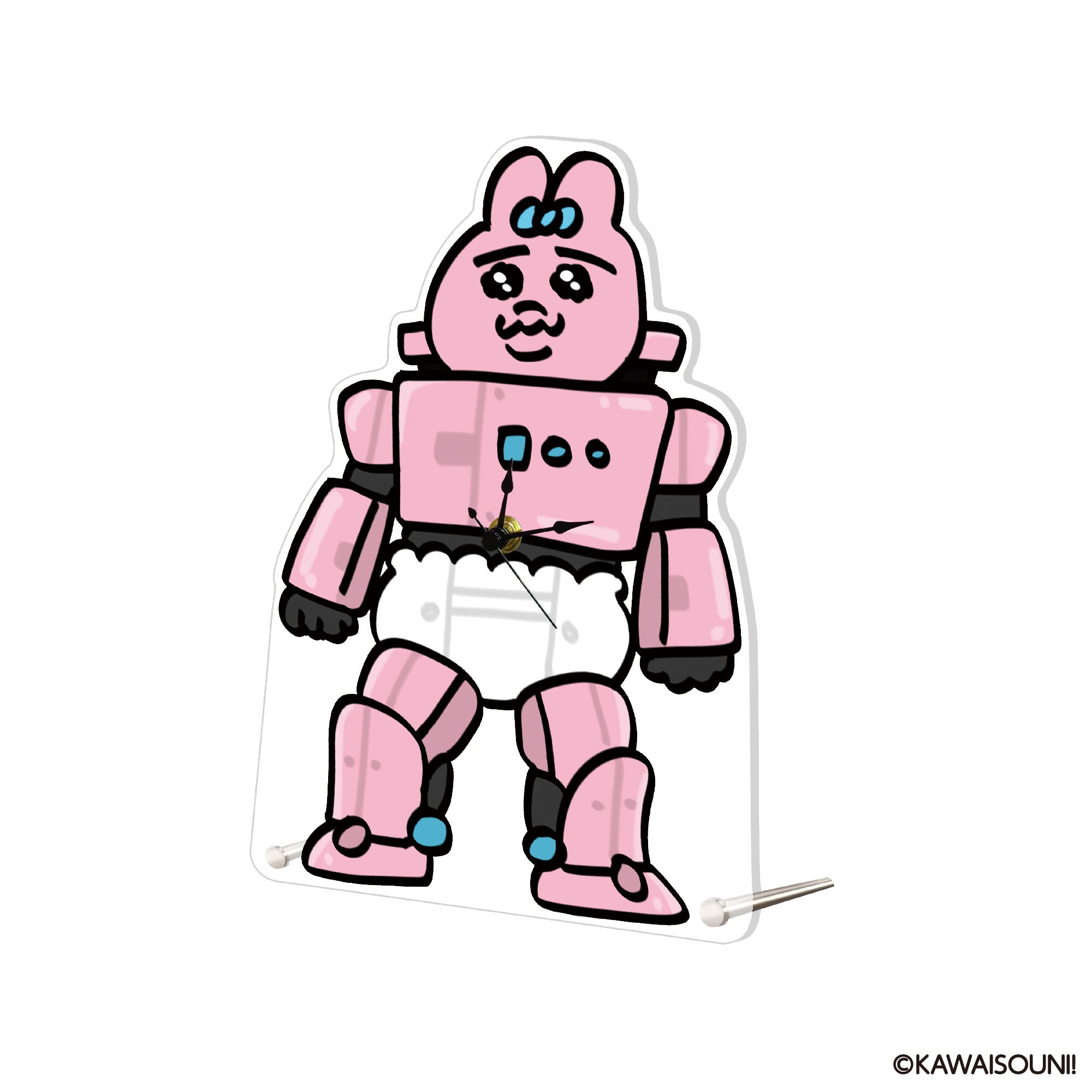 ビッグアクリル時計