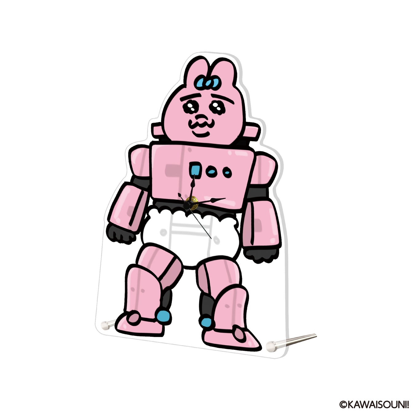 ビッグアクリル時計