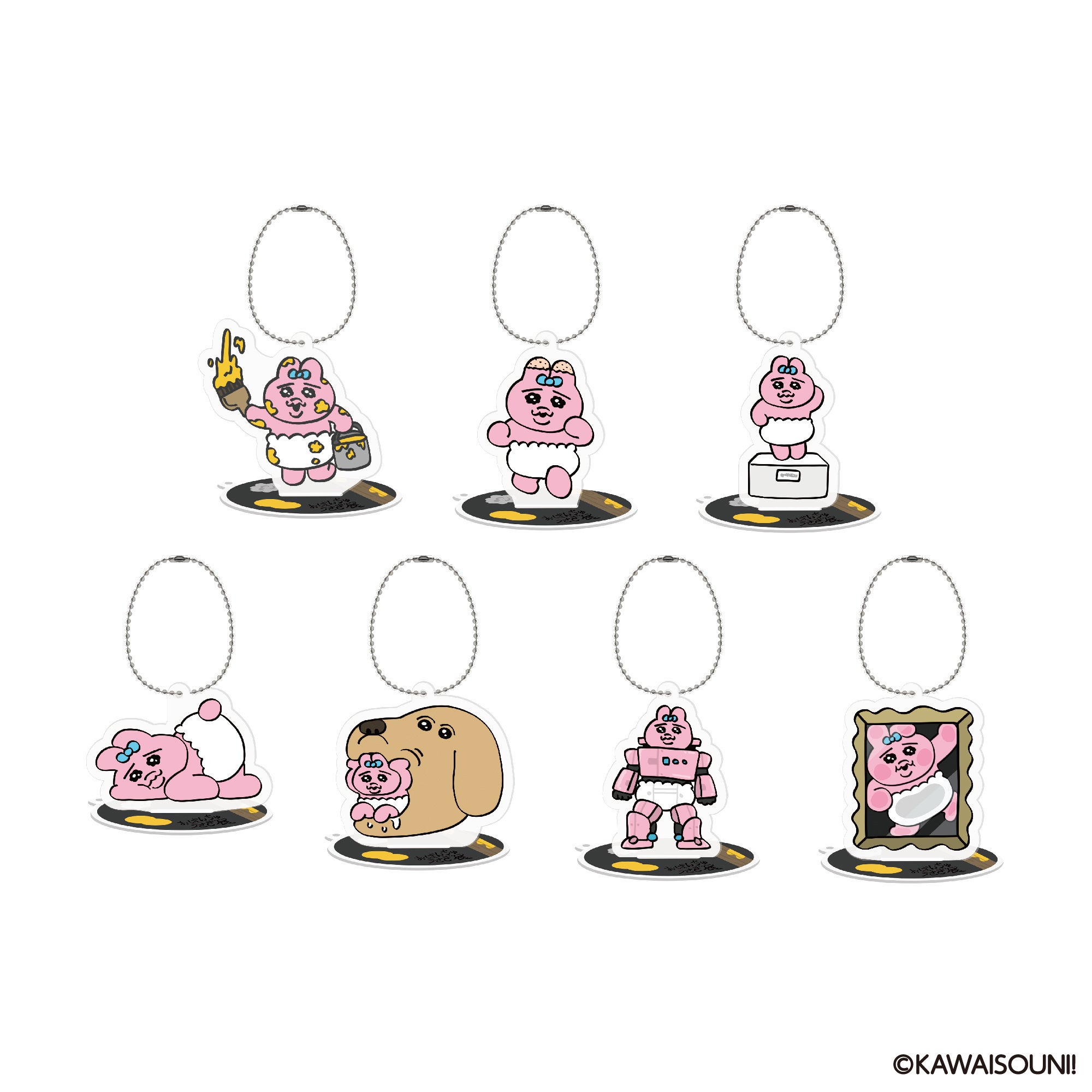 トレーディングアクリルスタンドキーホルダー