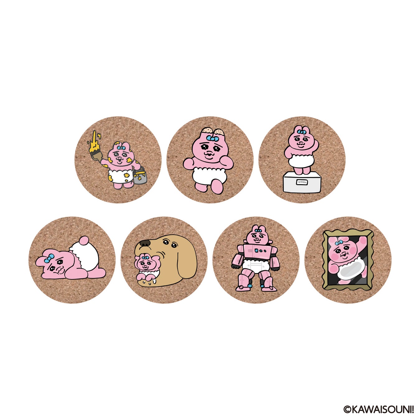 トレーディングコルクコースター  (7種ランダム)  660円