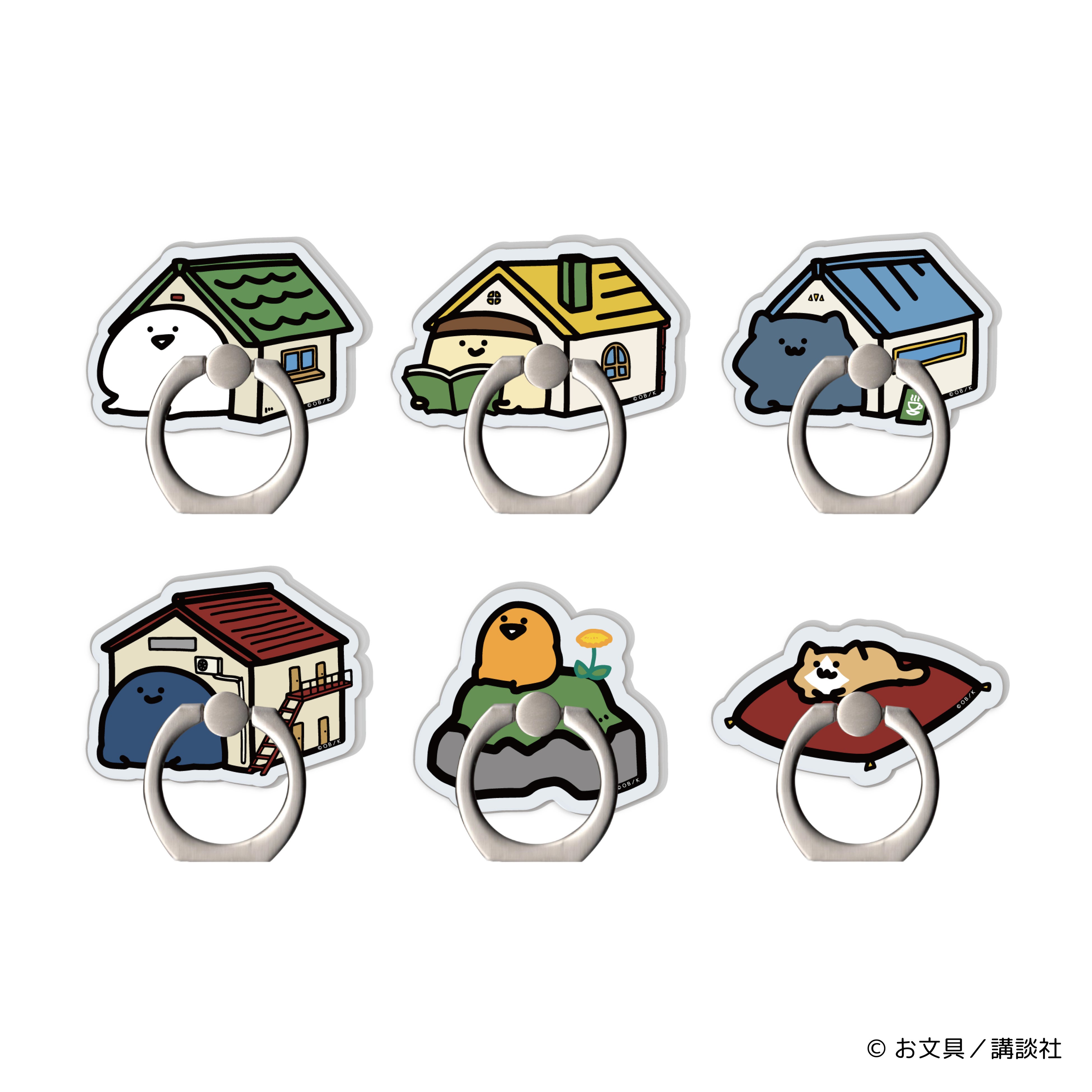 ダイカットスマホリング(6種)　各1,600円