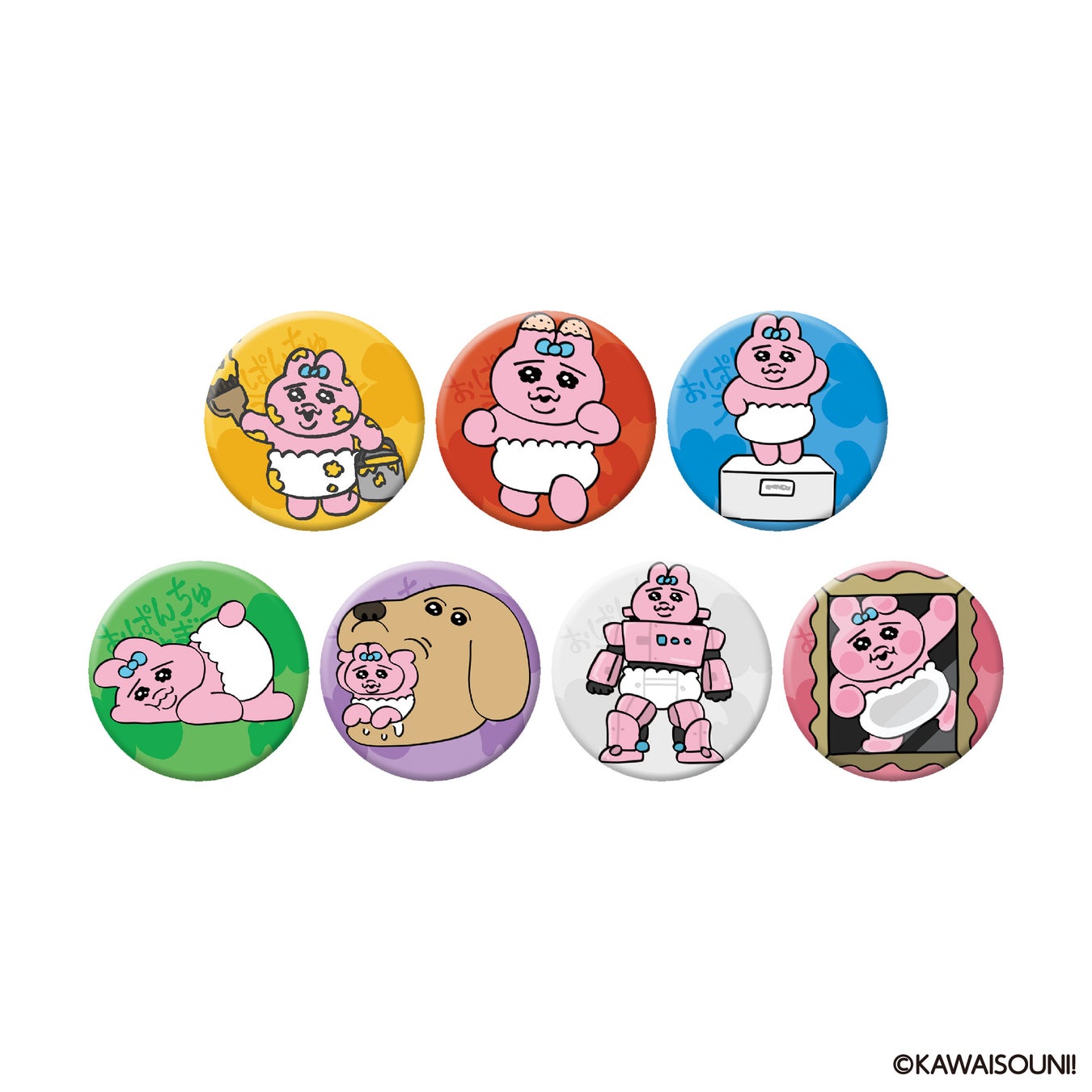 トレーディング缶バッジ(7種ランダム)各385円
