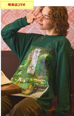 「フォトプリントロングスリーブTシャツ 」喫茶ドレミ　各¥10,000+tax