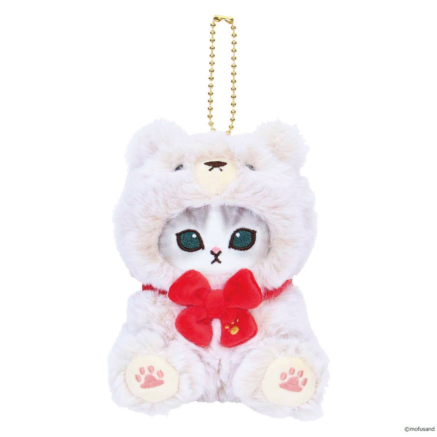 mofusand展 テディベアにゃん​  　マスコット(アイボリー)​  　1,650円