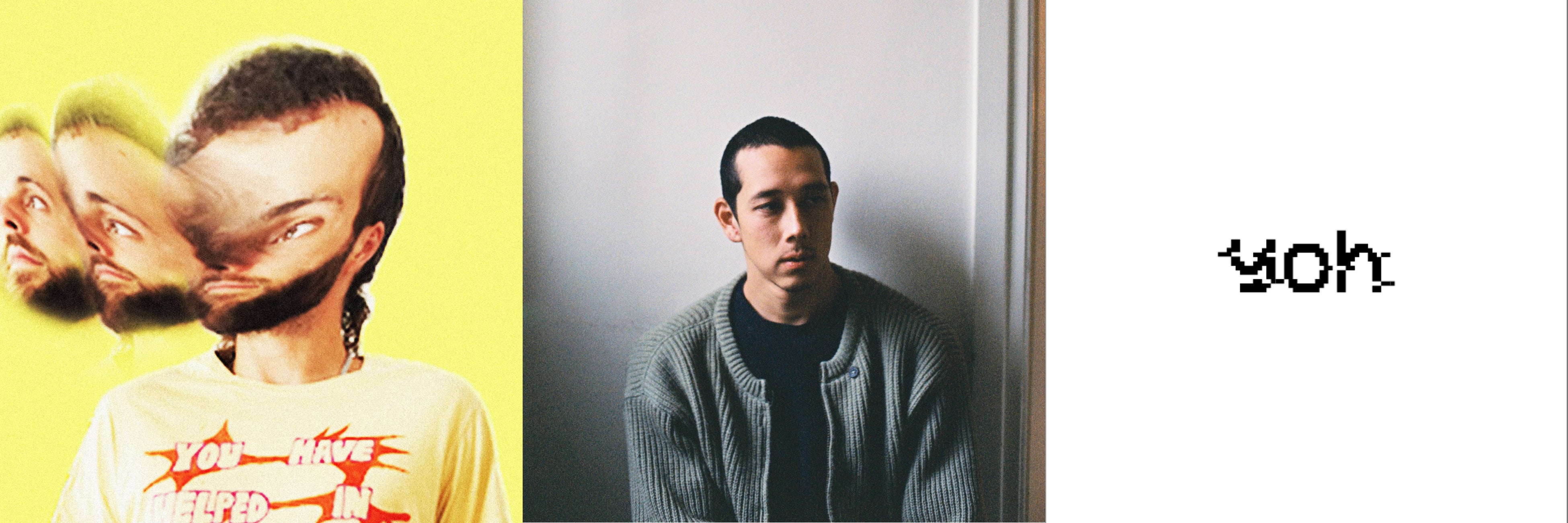 LOVEDAVID(左)、Nils Junji Eström(中央)、yoh murata(右)