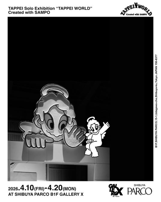 タトゥーアーティストTAPPEIの個展が渋谷PARCOにて開催 今回はアートコレクティブSAMPOが会場演出に参加 タトゥーアーティストTAPPEIの個展が渋谷PARCOにて開催 今回はアートコレクティブSAMPOが会場演出に参加