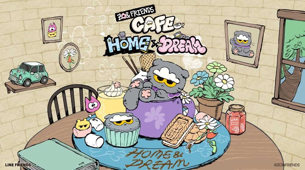 IPX(LINE FRIENDS本社名)とG-DRAGONが一緒に作ったキャラクター「ZO&FRIENDS(ジョアンフレンズ)」初の期間限定カフェが東京・大阪・愛知の各PARCOにて開催決定！！