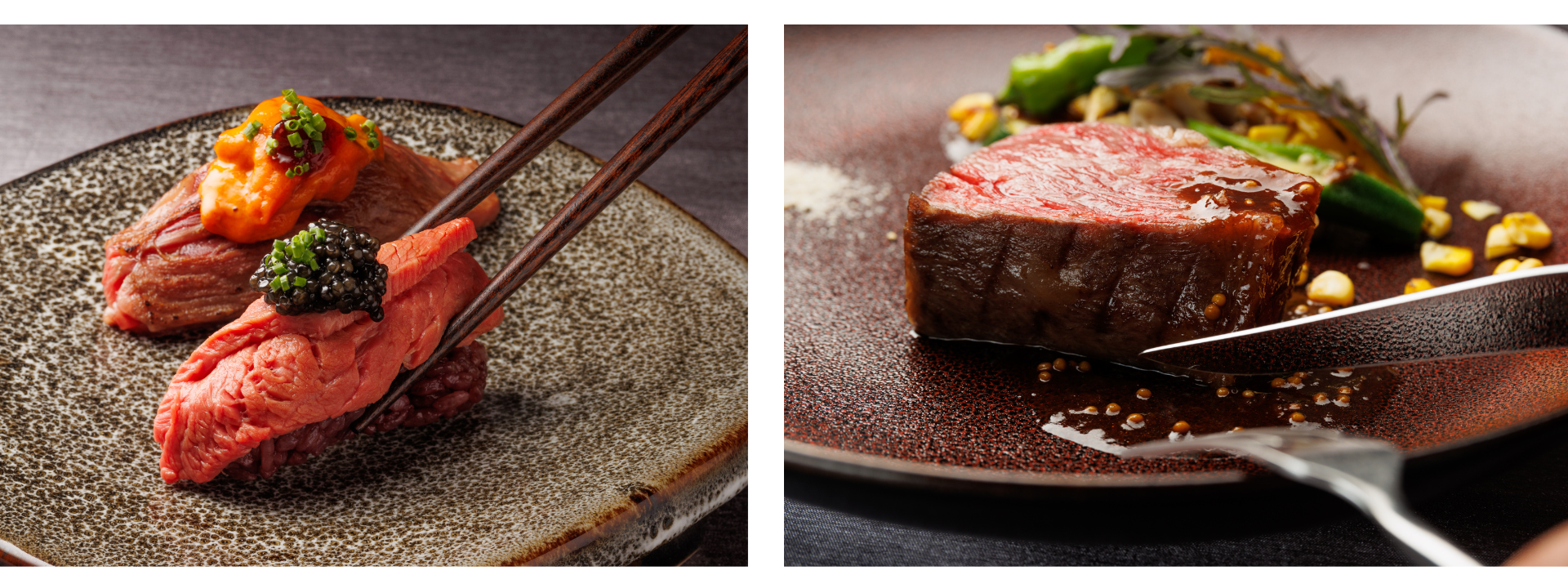 肉寿司『NIGIRI』やメインのViande『KING』