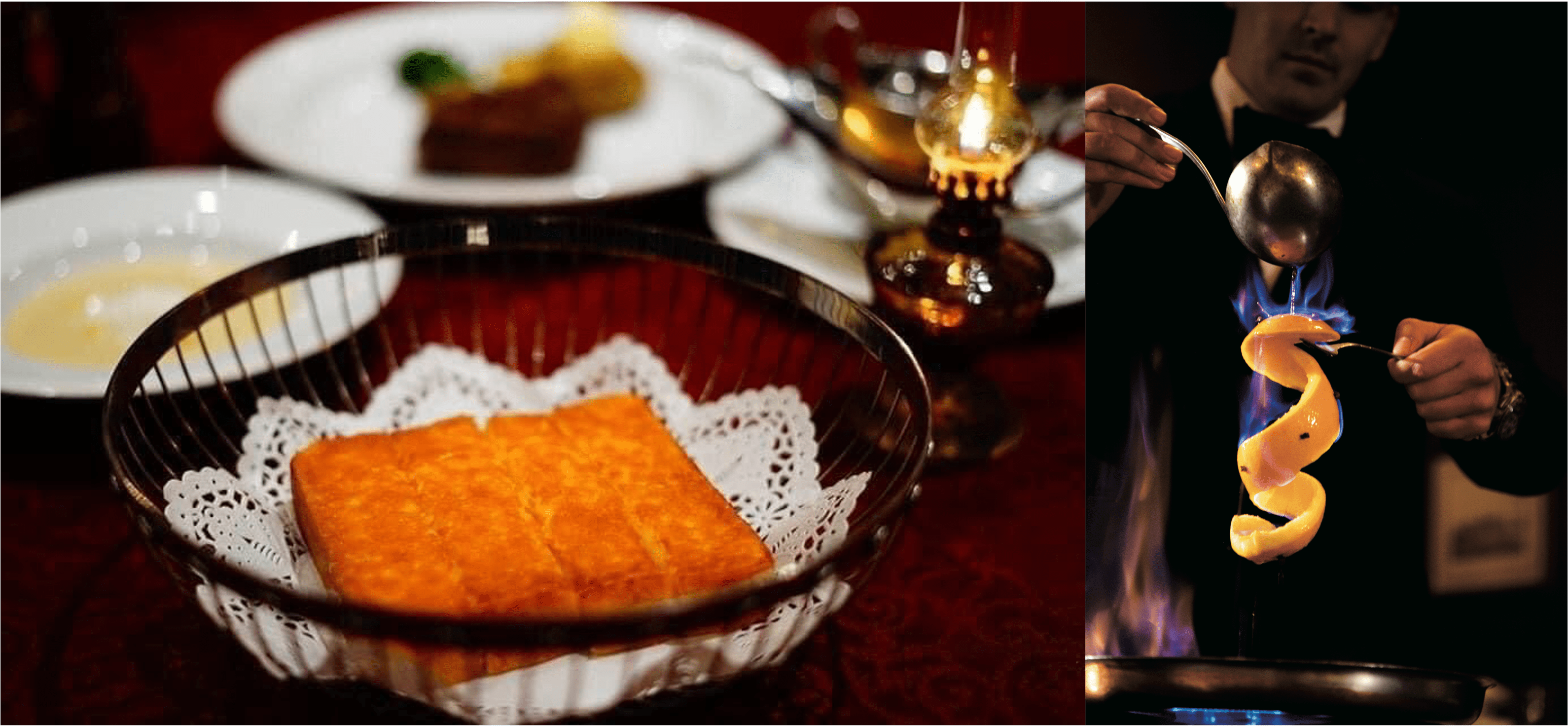 特製チーズブレッドや目の前でパフォーマンスが楽しめるチェリージュビレ