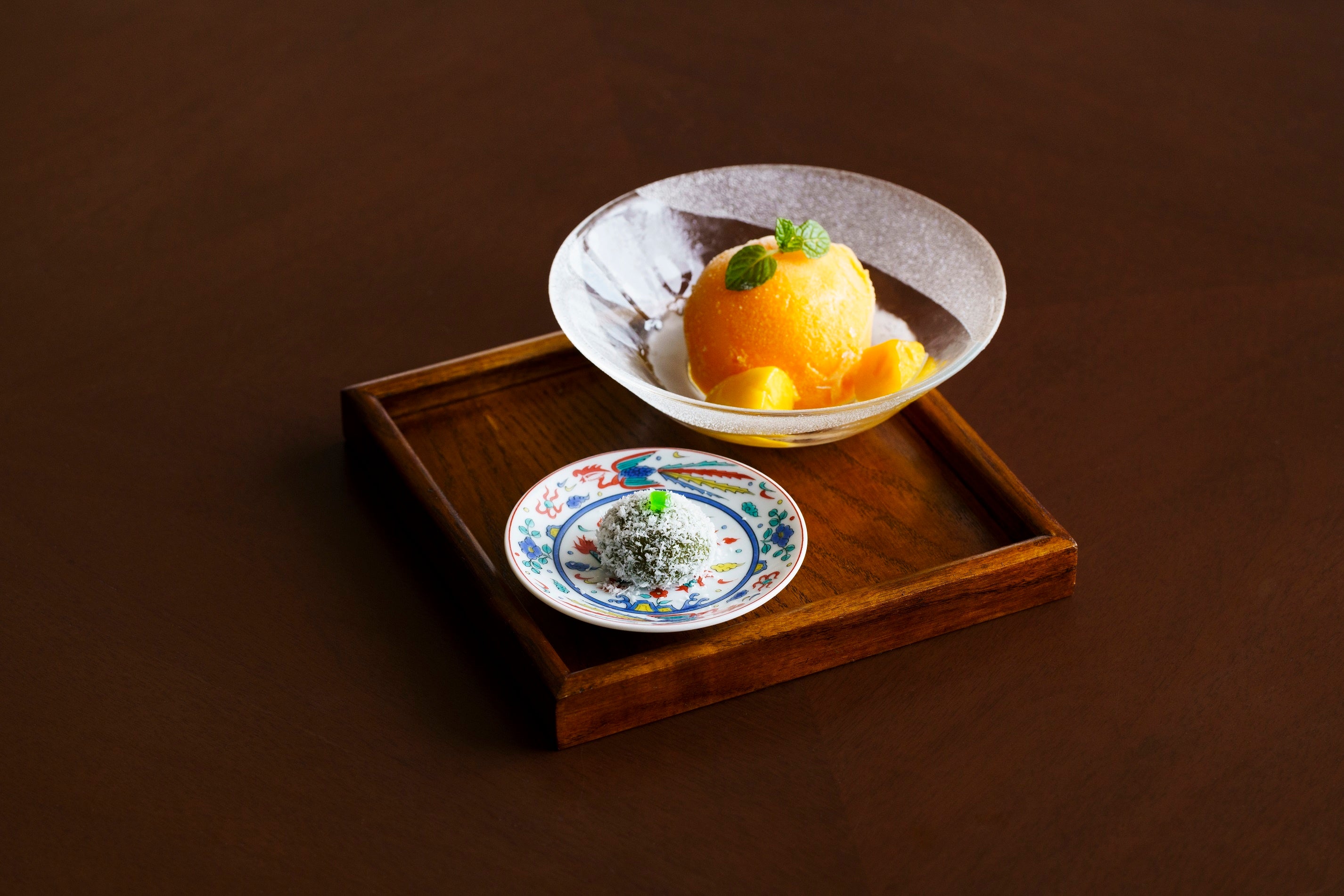 マンゴーアイスクリーム、ユーグレナココナッツ団子