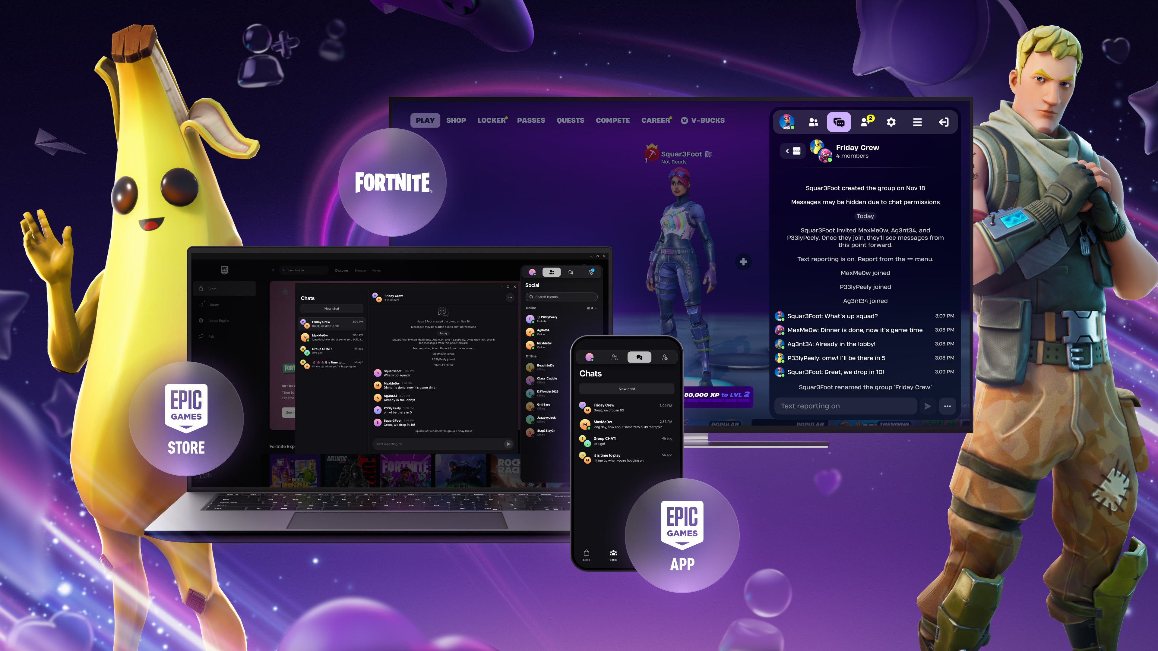 Epic Games、ゲームを超えたテキストチャット導入！