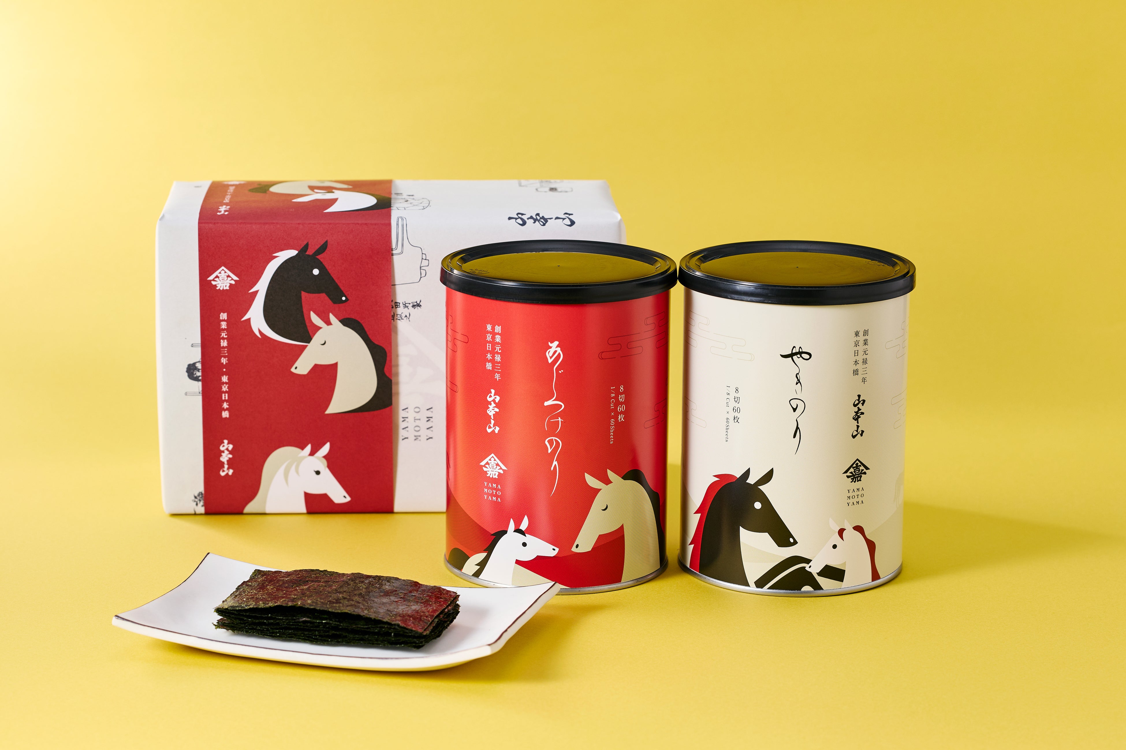 新年の挨拶は「うまくいく」の想いを添えて山本山、絵巻物のような美