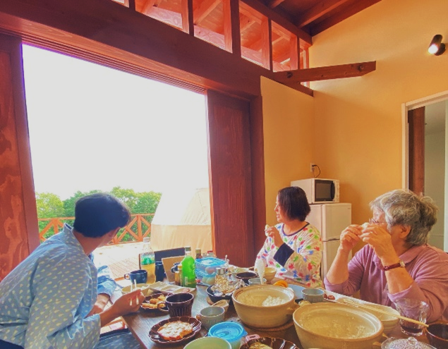 温泉旅行の様子