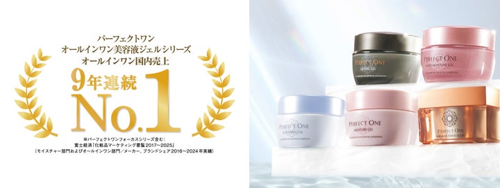 パーフェクトワン オールインワン美容液ジェルシリーズが国内売上9年 パーフェクトワン オールインワン美容液ジェルシリーズが国内売上9年