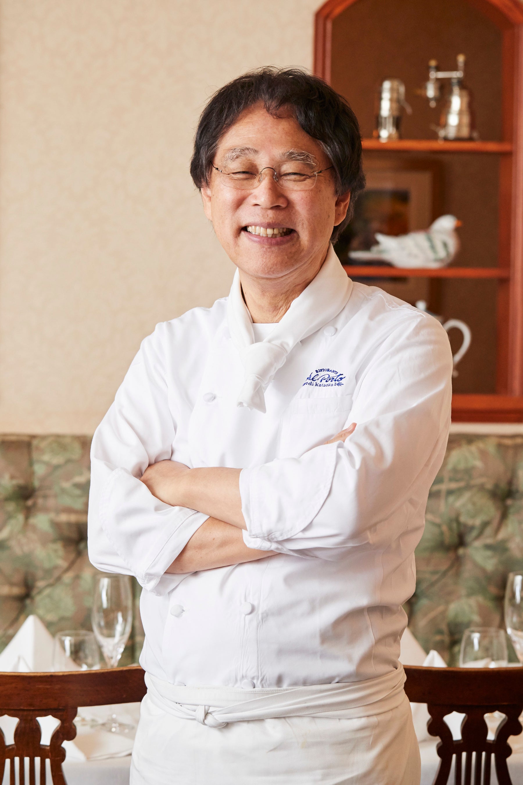 会長：片岡 護 リストランテ・アルポルト オーナーシェフ 一般社団法人日本イタリア料理協会　会長