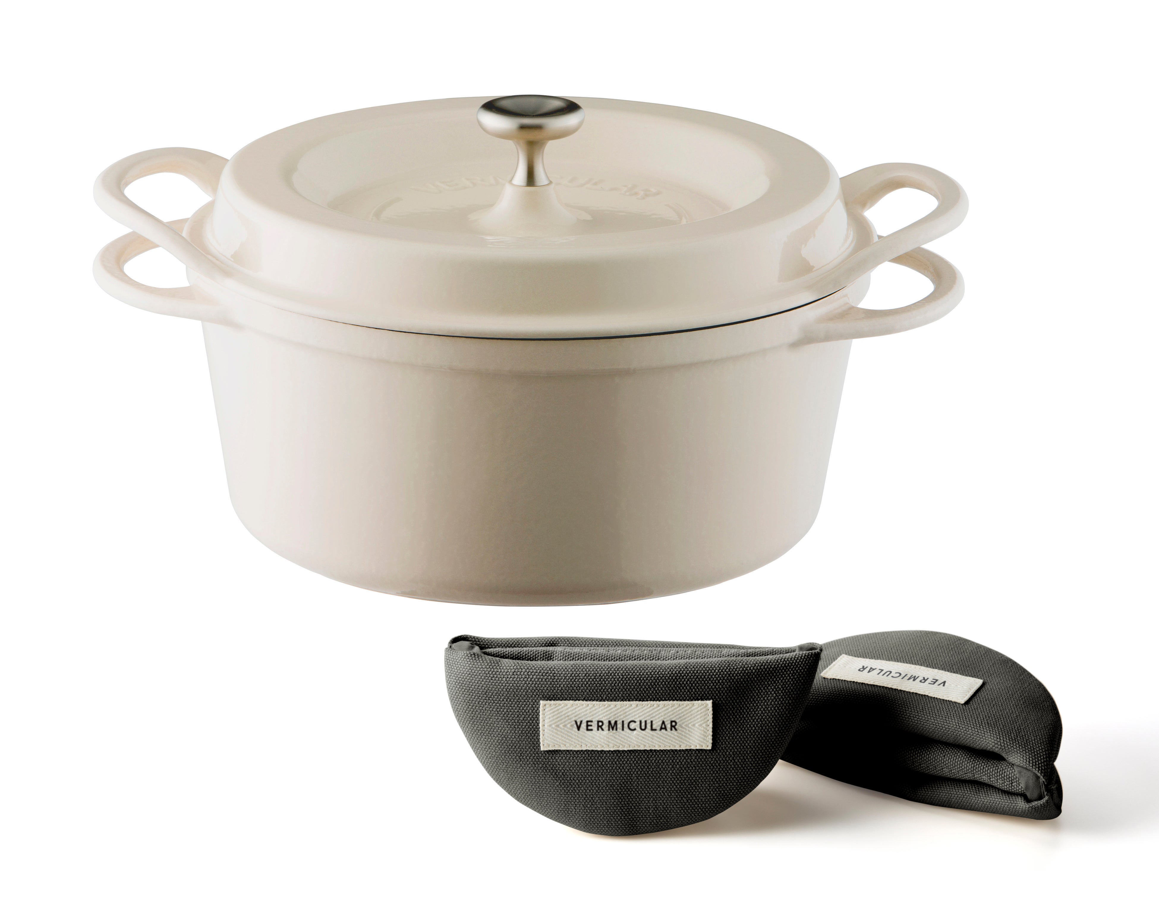 【16点コース】VERMICULAR オーブンポットラウンド22cm 鍋つかみセット