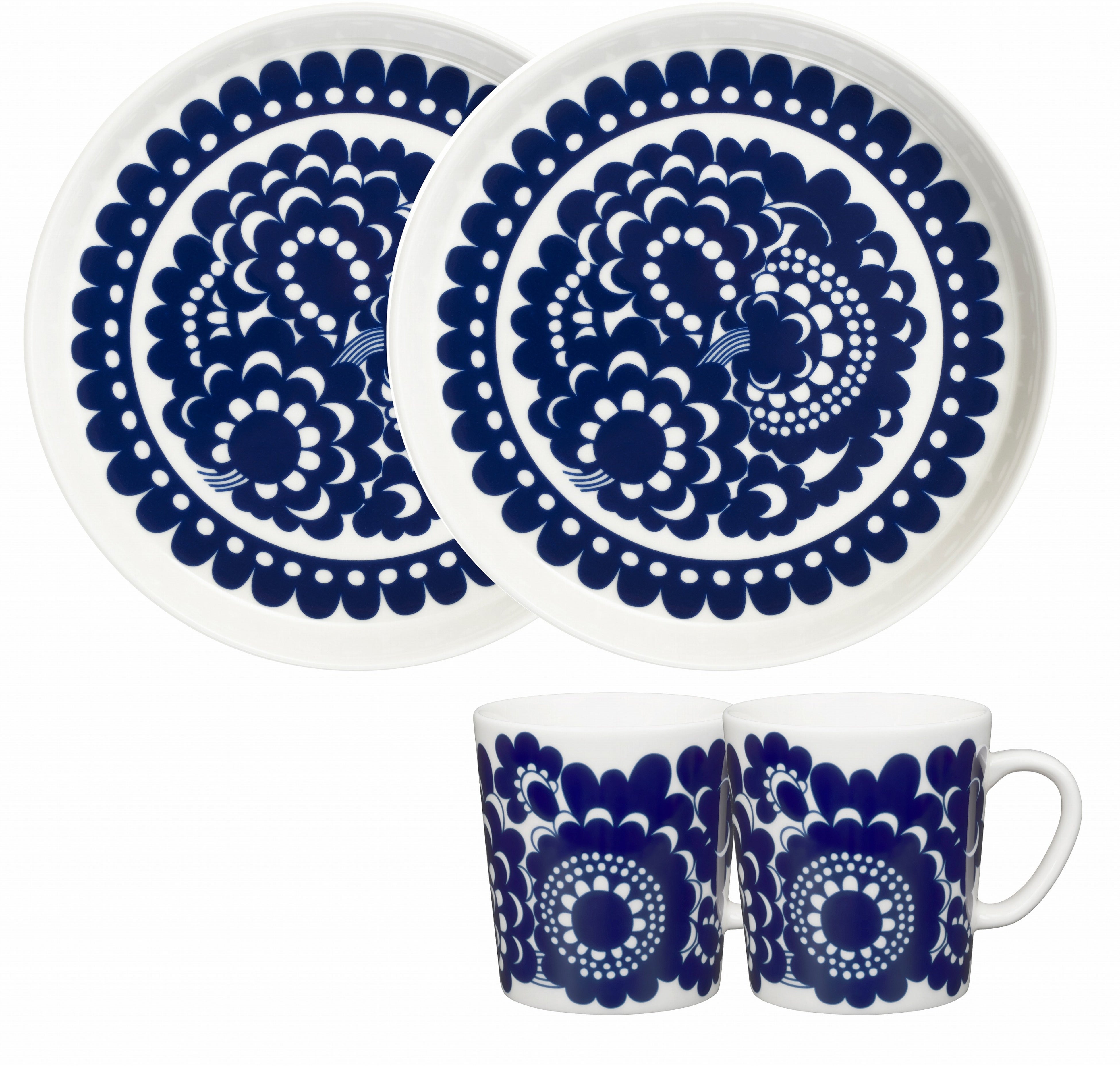 【7点コース】ARABIA エステリ プレート＆マグカップペアセット