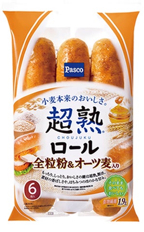 全粒粉量アップ!(※当社従来品比)さらにしっとりやわらかく。「超熟 全粒粉量アップ!(※当社従来品比)さらにしっとりやわらかく。「超熟