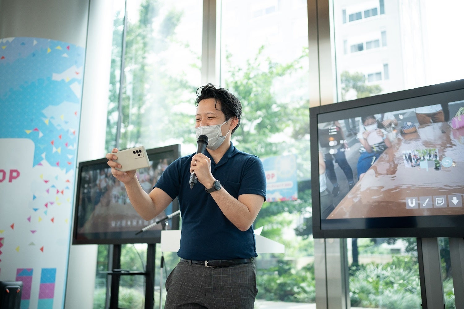 エピソテック代表・内藤氏がARアプリ「Dive」の使い方をレクチャー