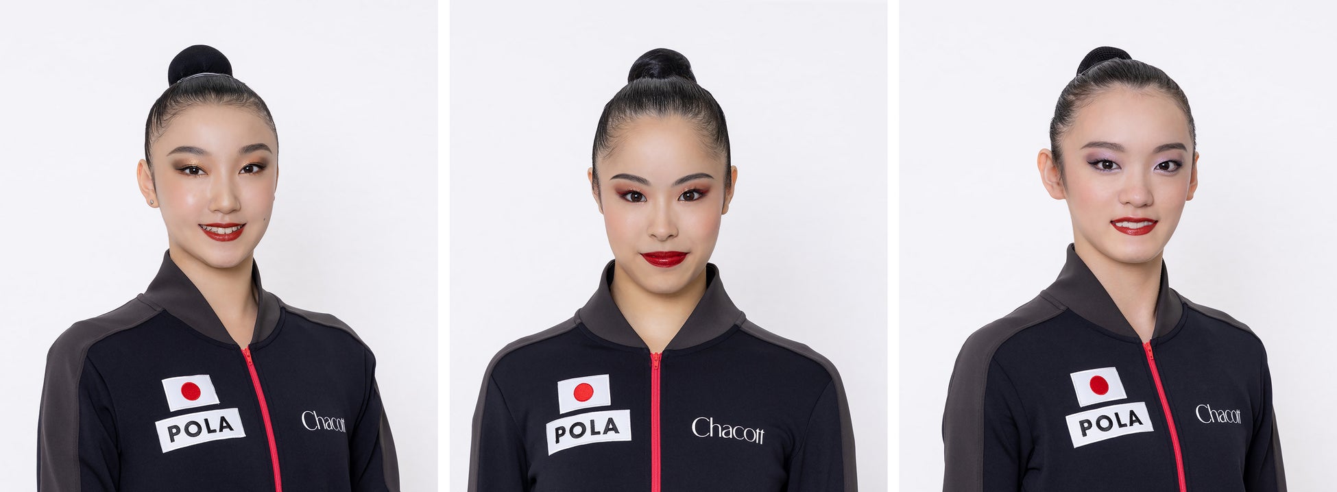 個人メーク(山田愛乃選手)      団体メーク(鈴木歩佳選手)     個人メーク(喜田未来乃選手 )