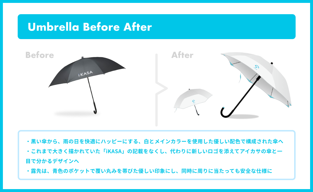 傘シェアのアイカサ、サステナブルな未来に向けてブランドリニューアル