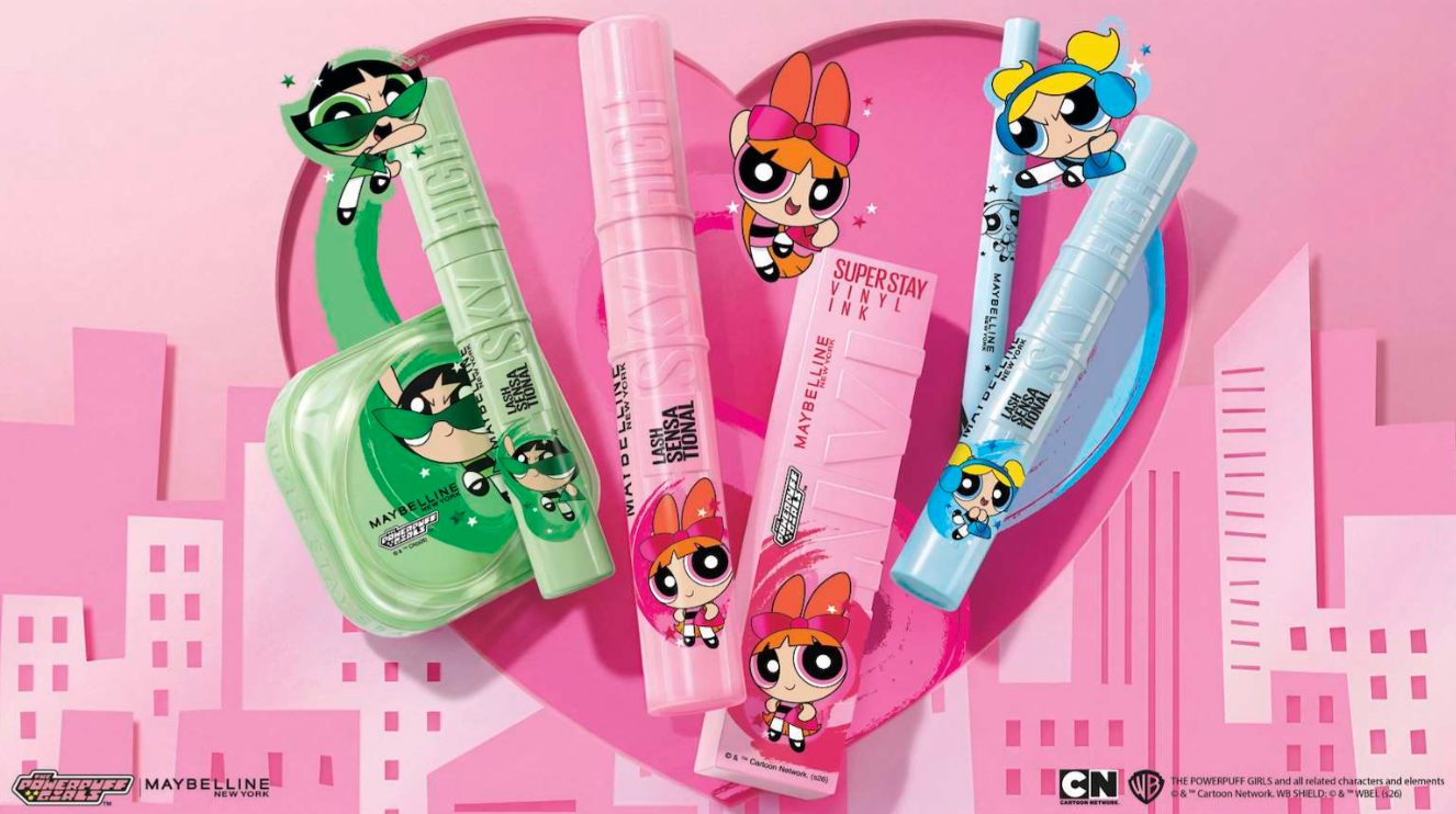 ガールズパワー炸裂！メイベリン ニューヨークの人気製品が「パワーパフ ガールズ」特別パッケージで10月24日に数量限定発売