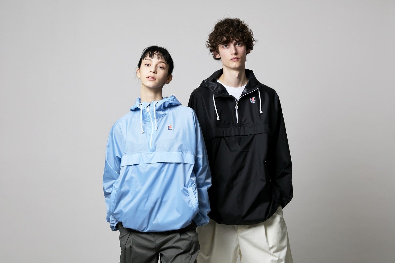 ユニセックスで楽しめるレトロなウインドウブレーカー