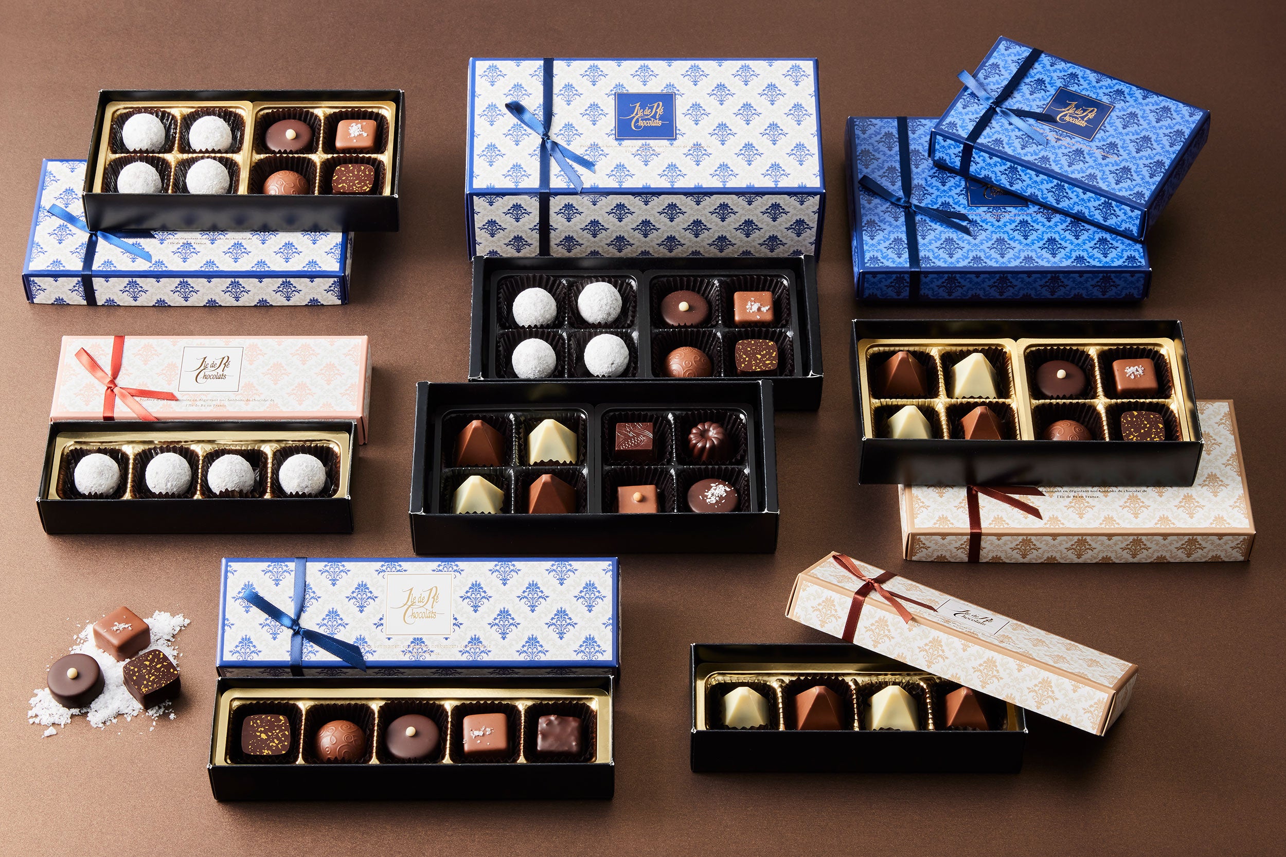 フルール・ド・セルやA.O.P認定バター等、フランス・レ島の地元の素材