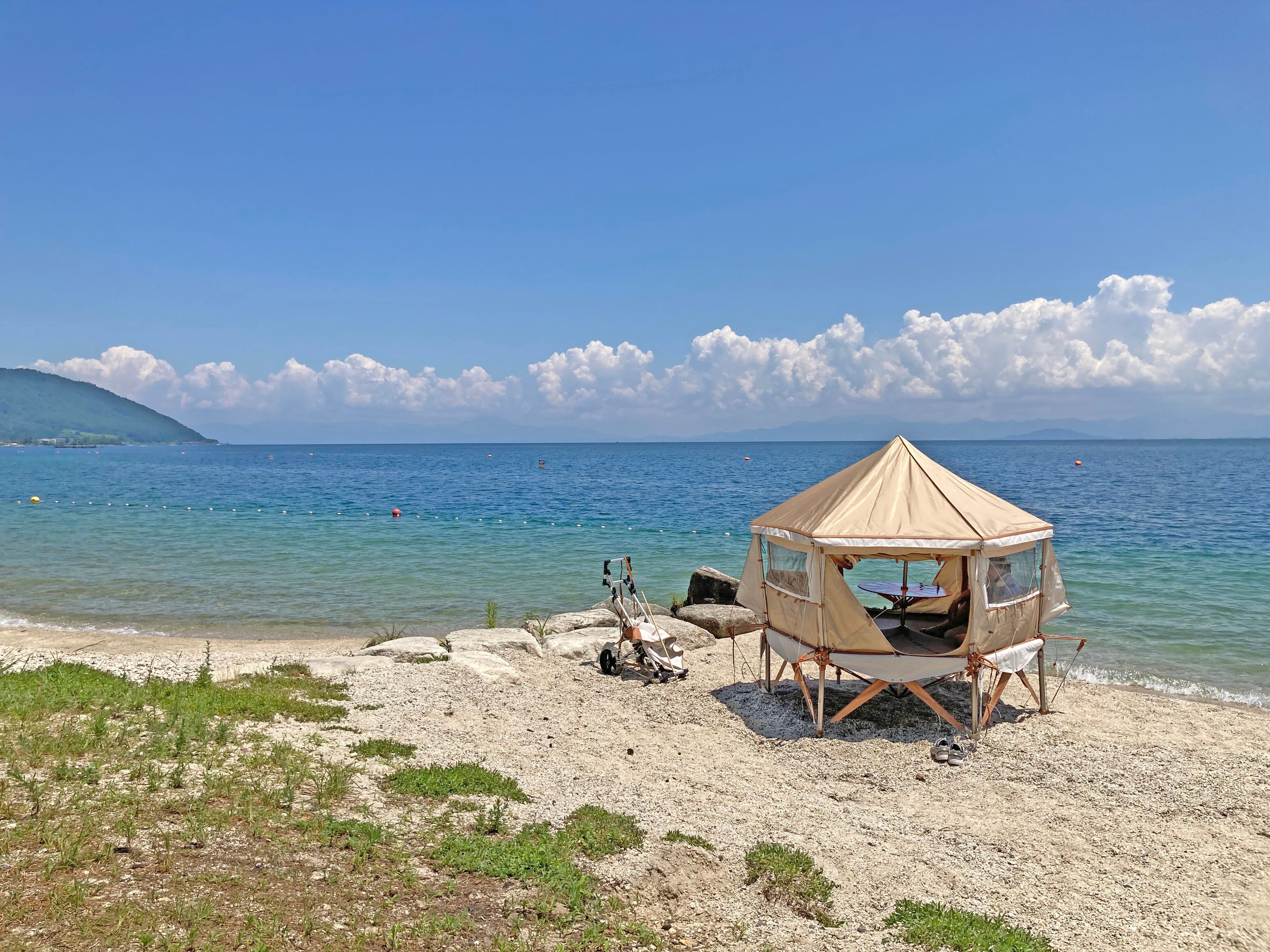 琵琶湖でリビング