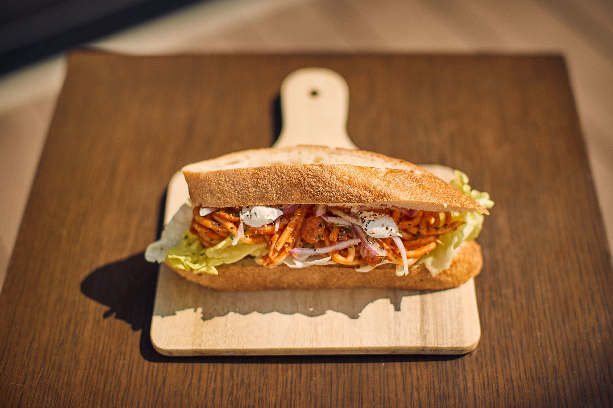 ナポリタンのサンドイッチ