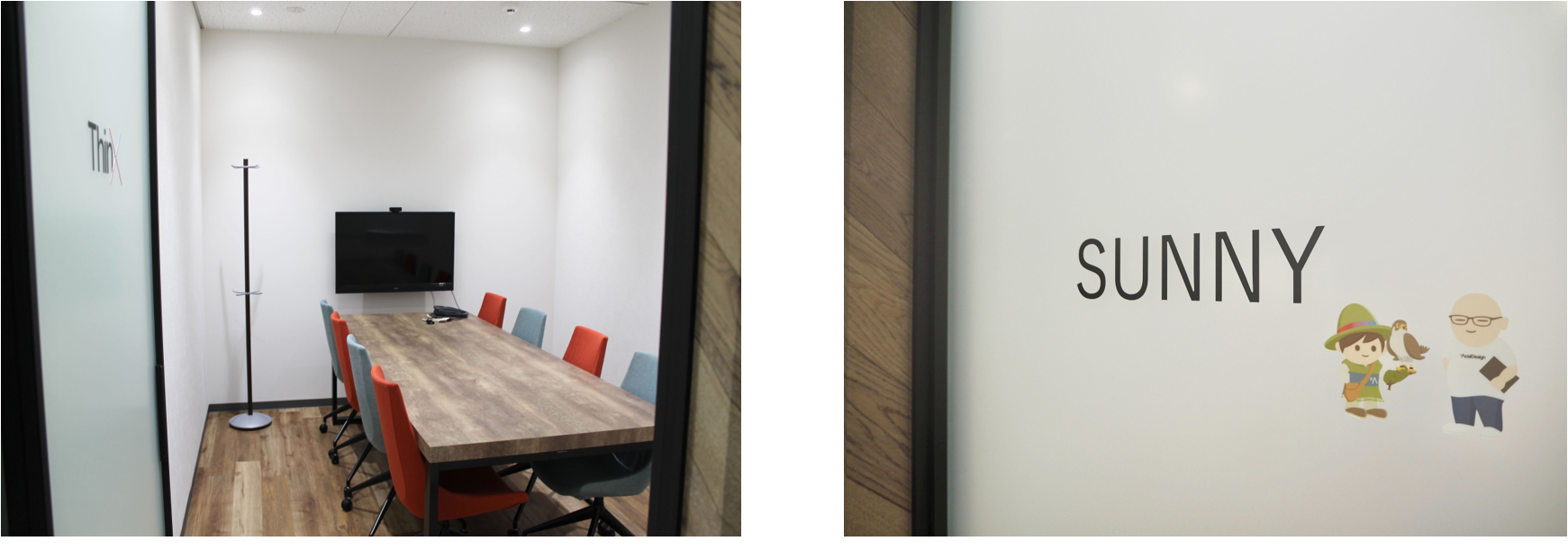 ミーティングルーム「Thin✕」と「SUNNY」