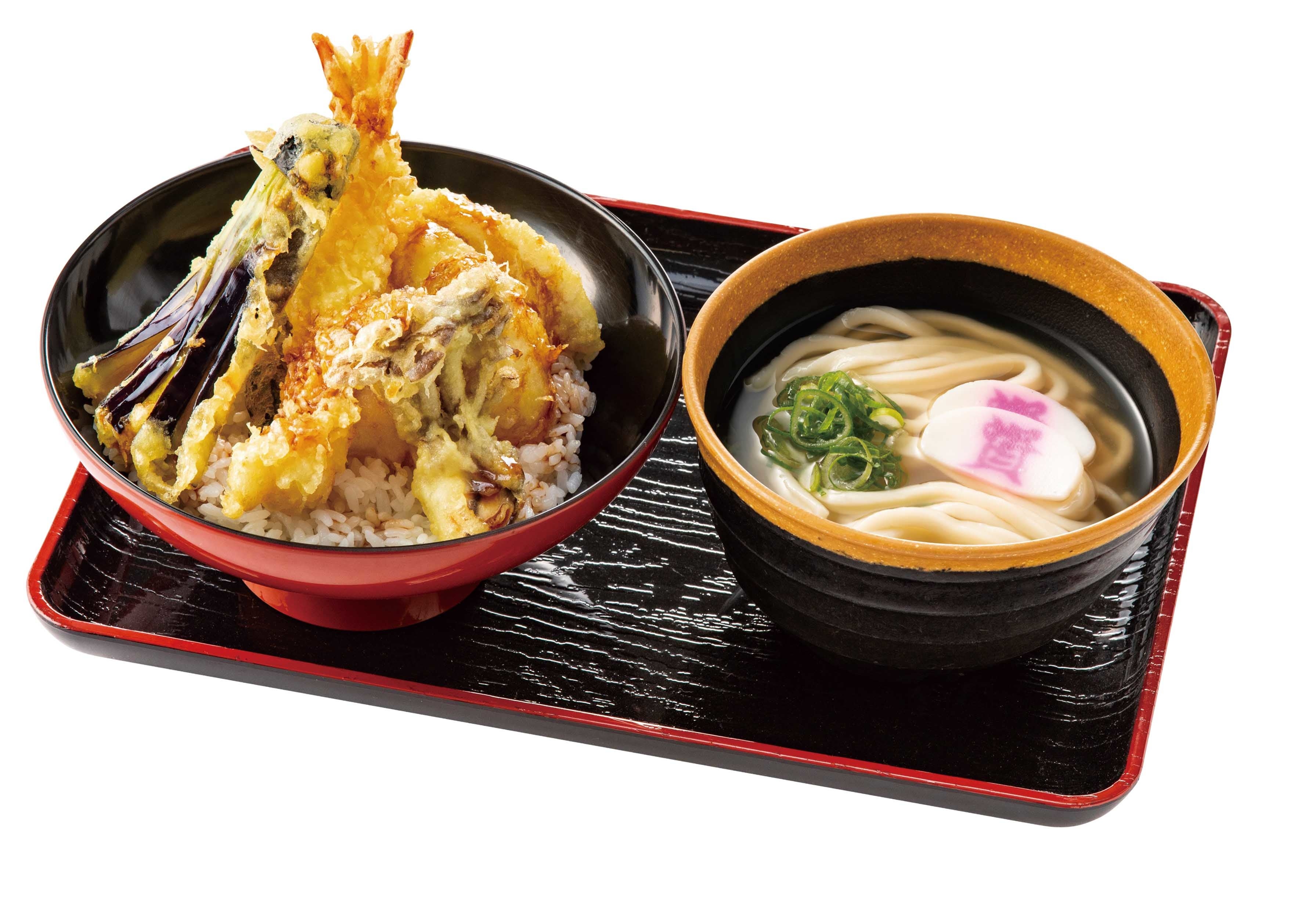 秋天丼ミニうどんセット：960円（税込）