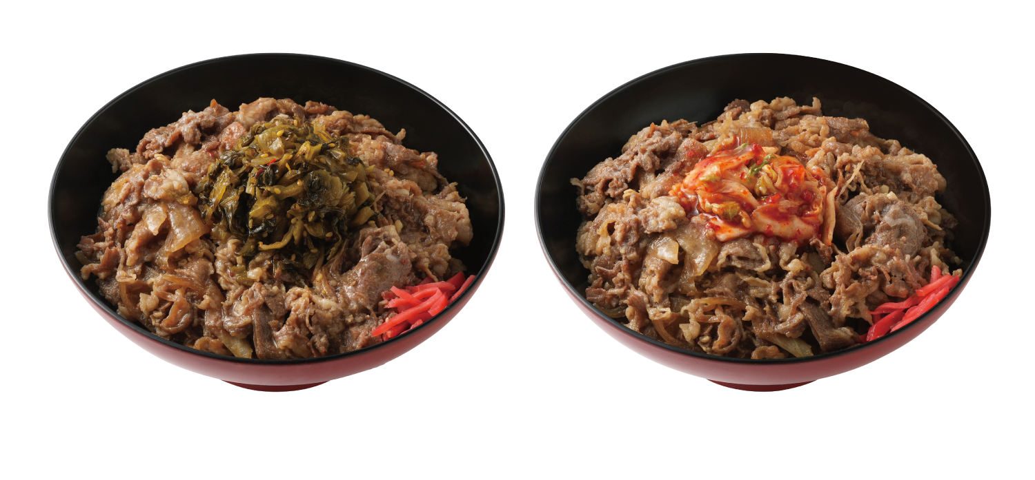 ■牛肉肉丼・高菜／キムチ 単品・みそ汁付：880円（税込）