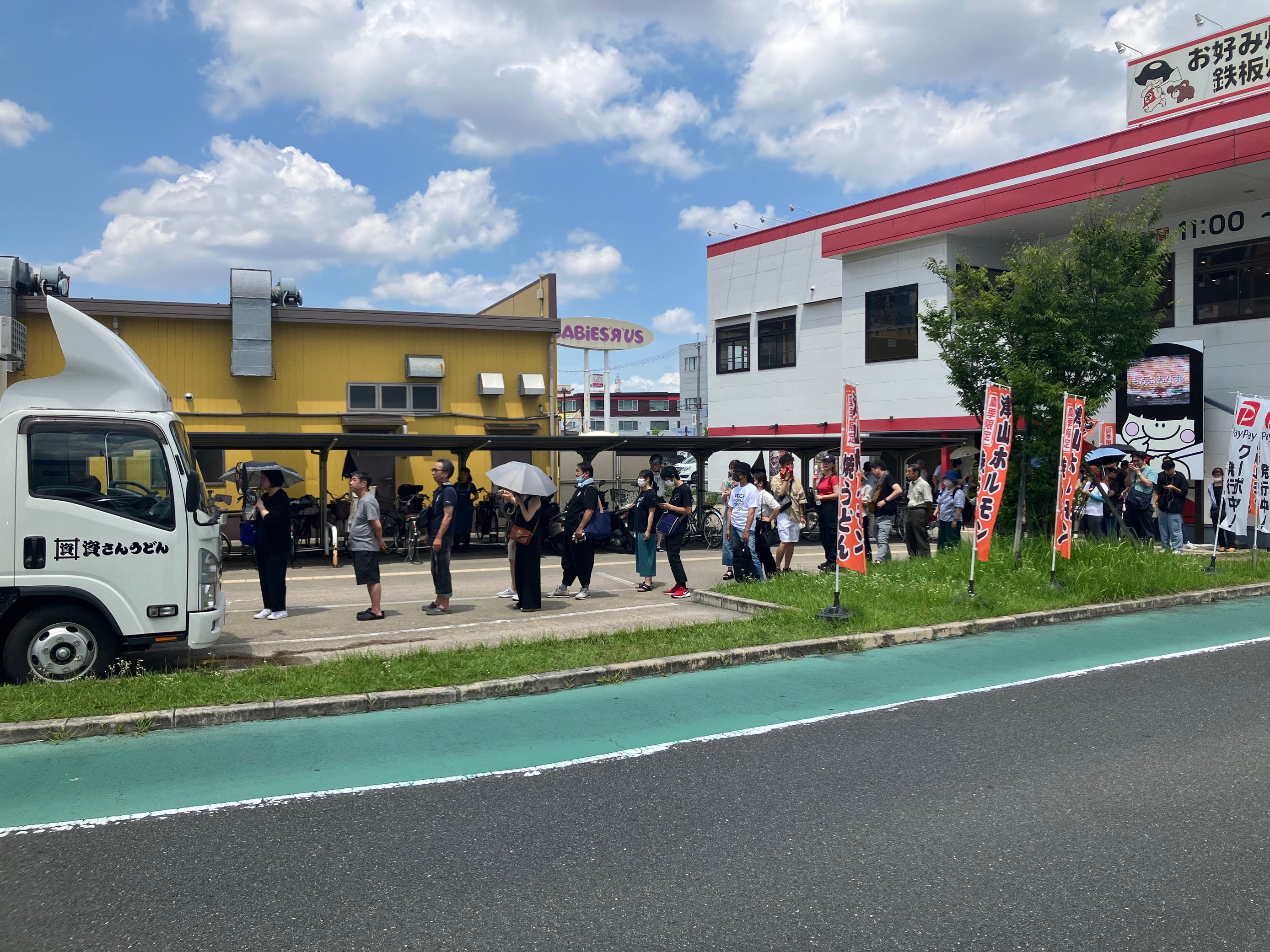7月のキッチンカーイベントの様子
