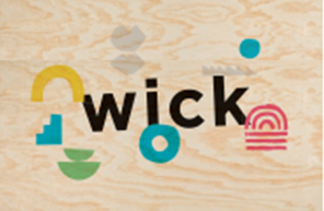 活動ブランド名”wick”のロゴ