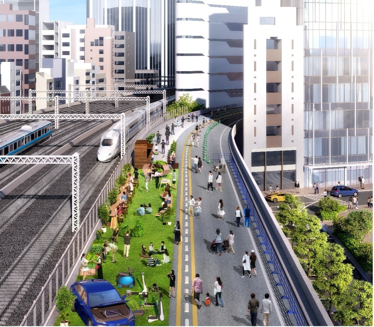 高速道路上での“未来の歩行者空間”を体感する「GINZA SKY WALK 2024」　大成建設㈱が出展する「モビリティエリア」の企画・運営に協力