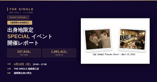 若者のリアルなつながりを再構築。THE SINGLEが「現代版・県人会」を開催いたしました。 若者のリアルなつながりを再構築。THE SINGLEが「現代版・県人会」を開催いたしました。